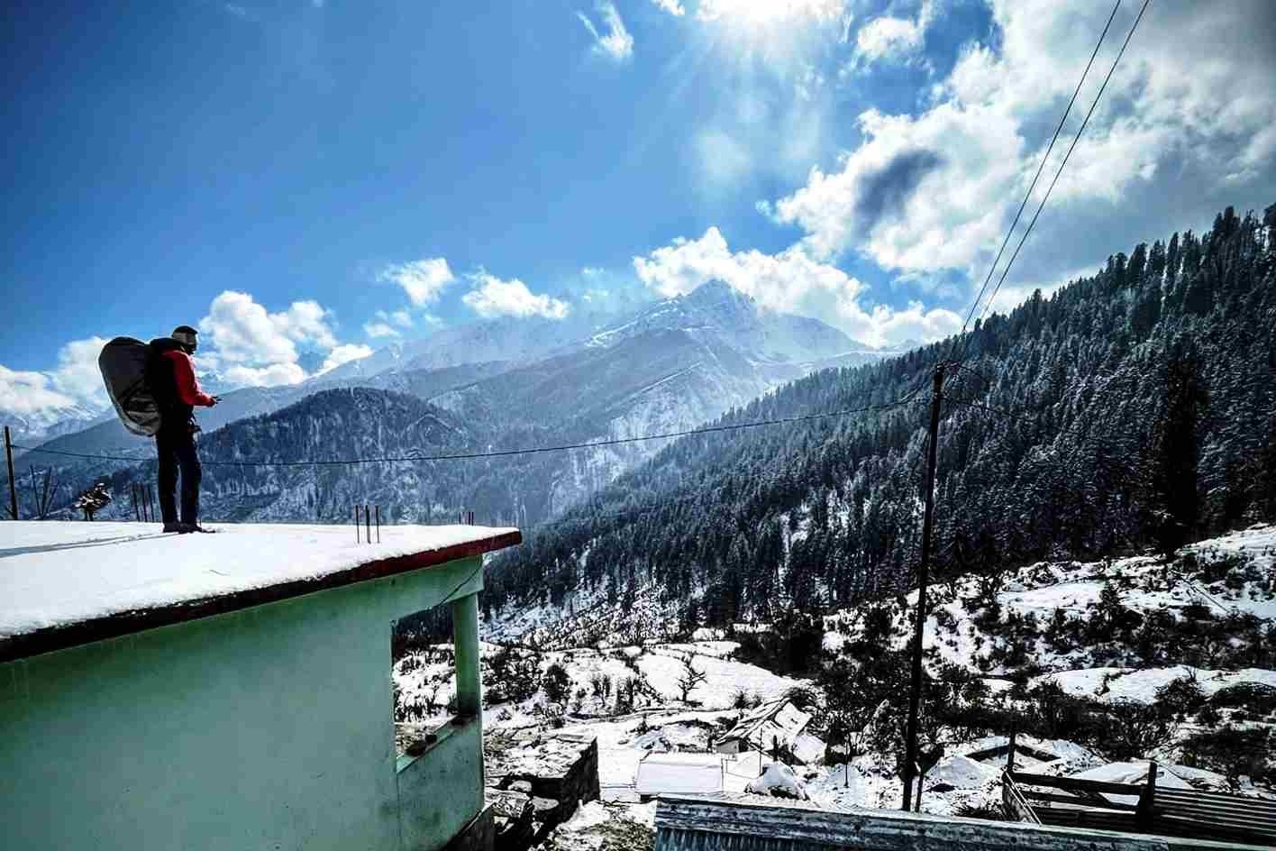 Enjoying view of joshimath