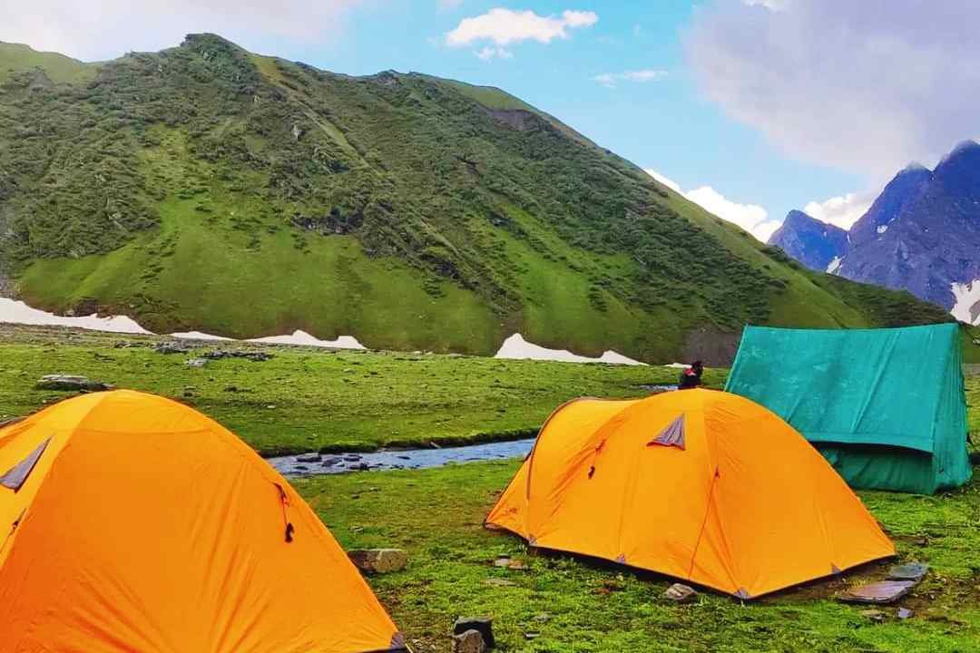Base camp of Hanuman Tibba Peak
