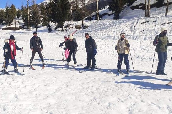 Skiing-group
