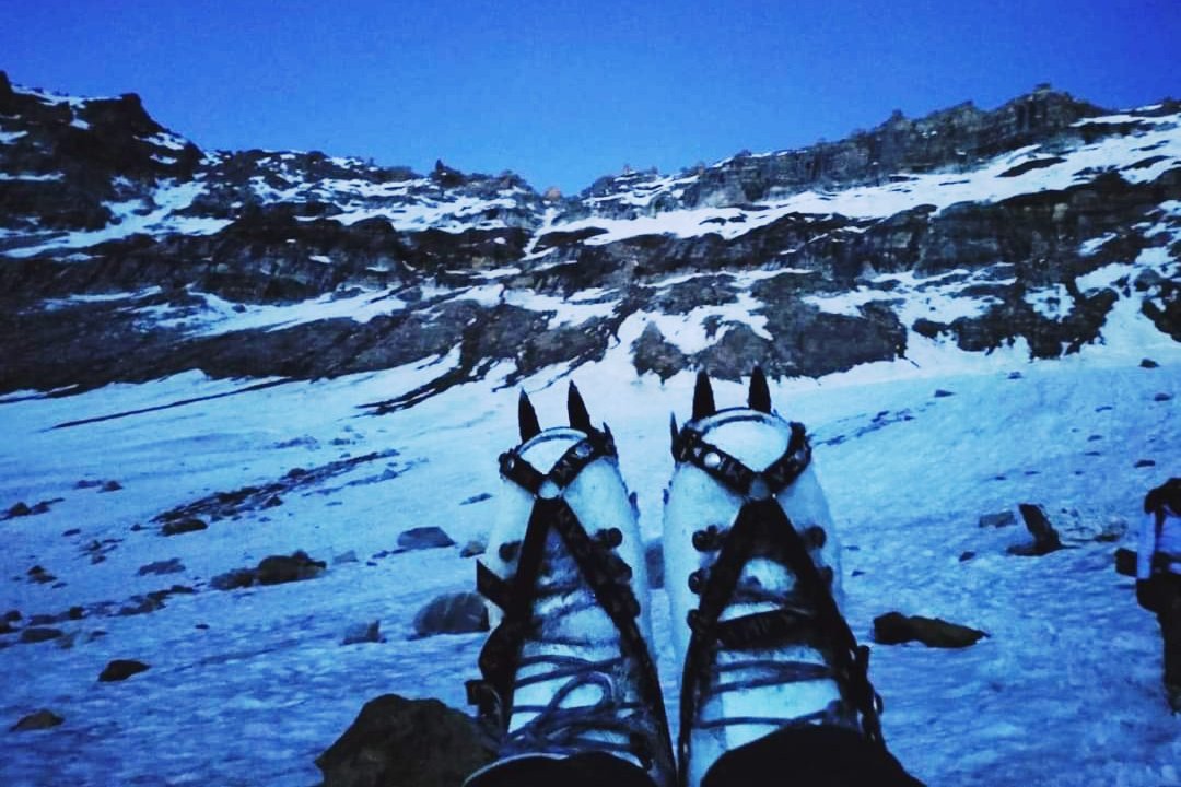 Boots and crampons
