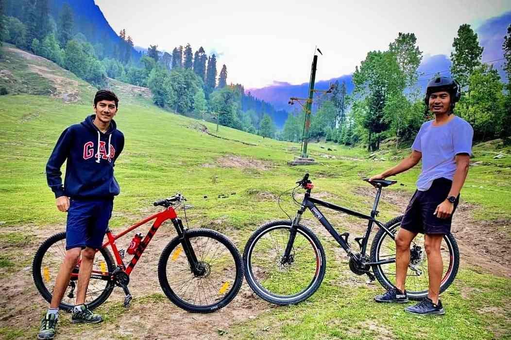 Cycling in Solang Valley