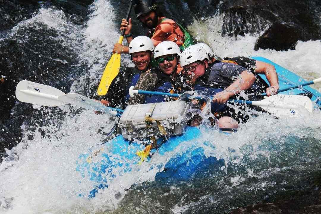 Rafting adventure in river
